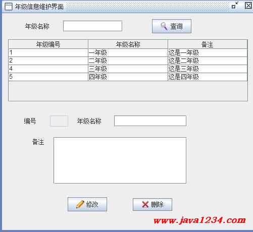 Java学生信息解决系统1.1【java1234_打烊】